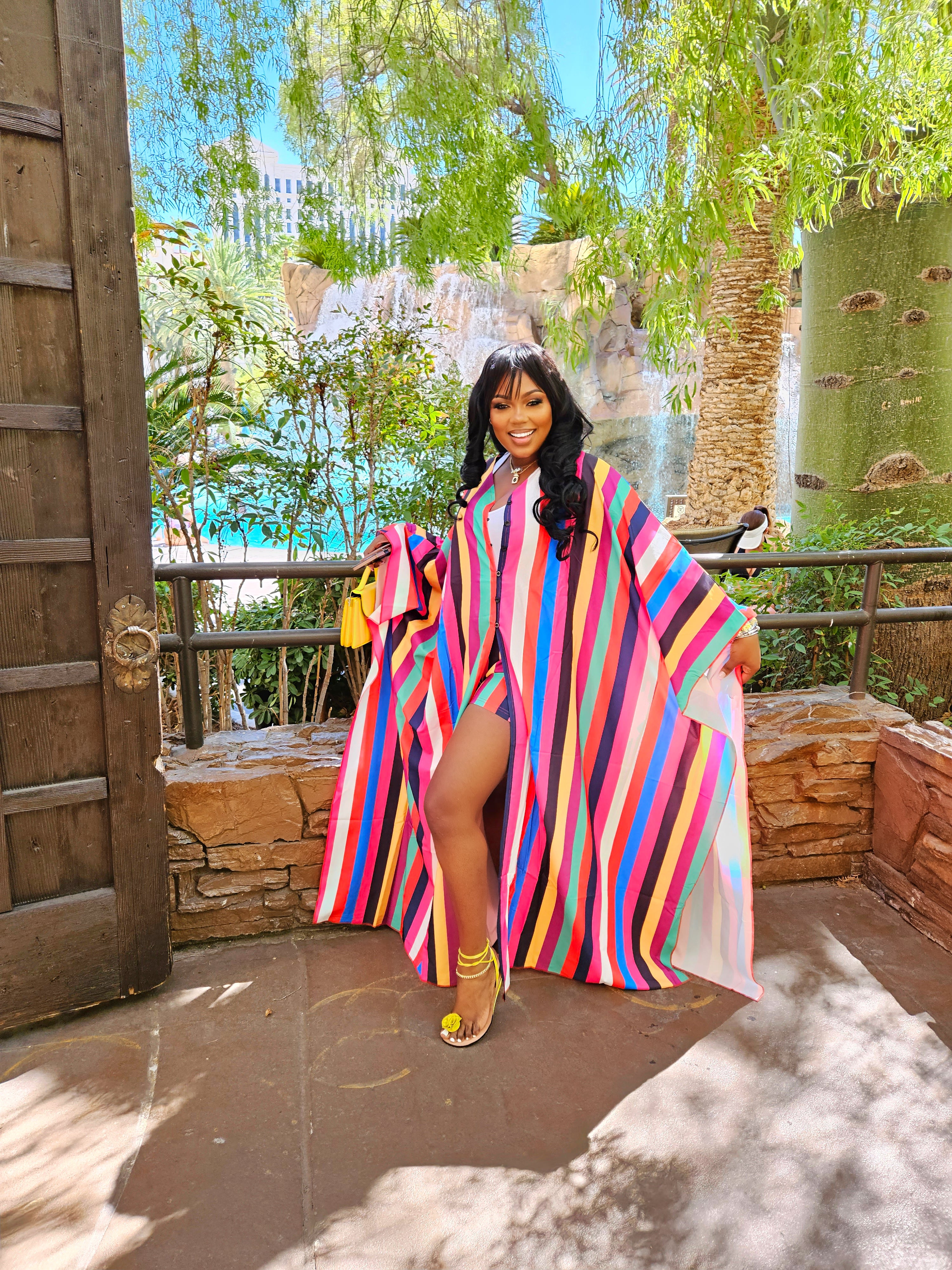 Kimono and sales shorts outfit