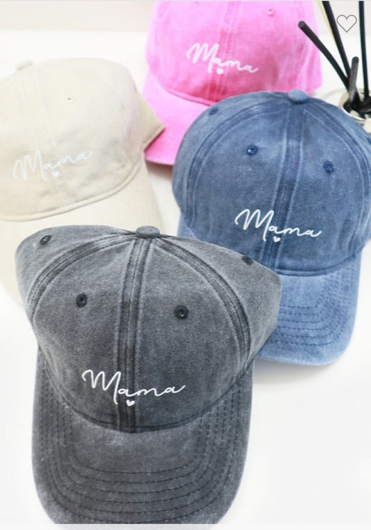 MAMA ACID WASH BASEBALL CAP