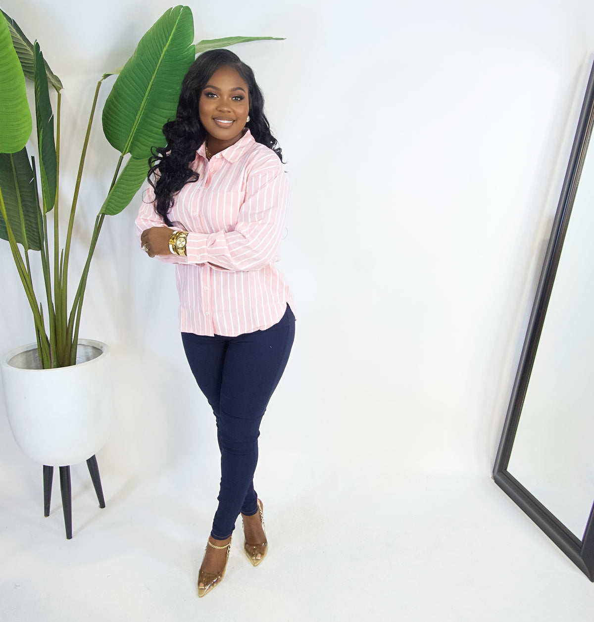 Classic Plain Blue Skinny Jeans|| 6314