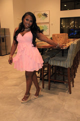 RIRI BELTED RUFFLE DRESS||1