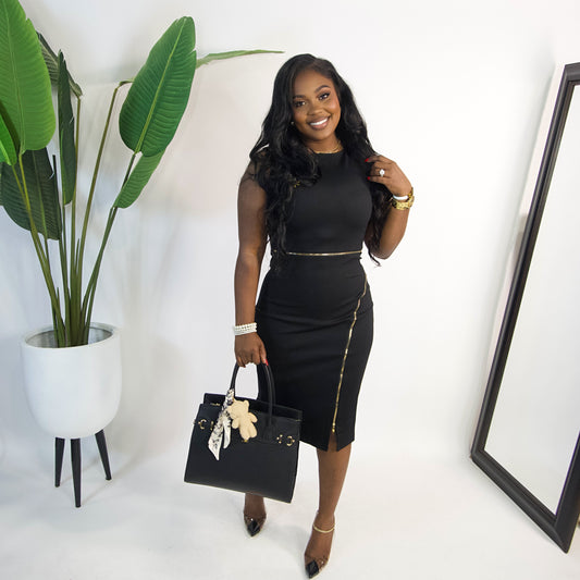 Sia Statement Zipper Dress