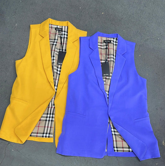 OLIVA POPE PLAID LINING VEST||3