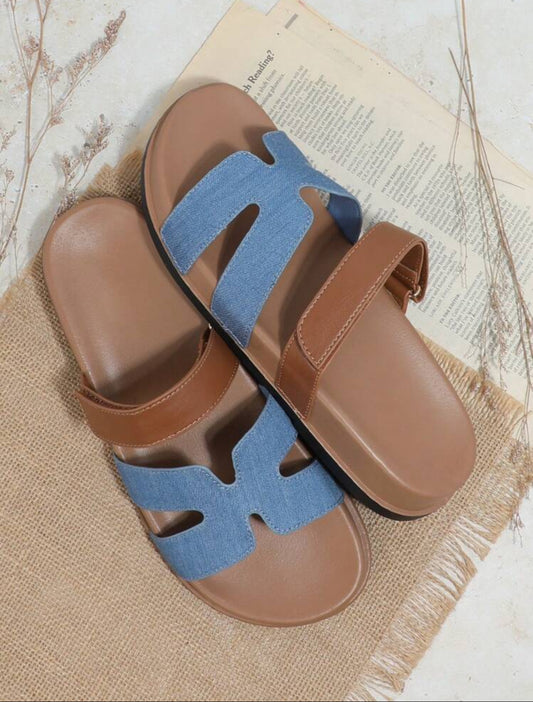 HERMEY LUXE SANDALS|| DENIM