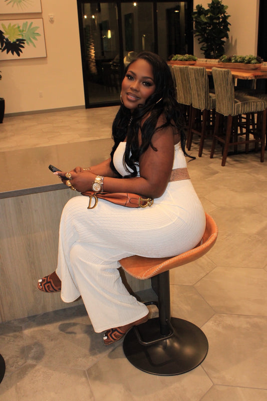 LIA LUXXE BELTED JUMPSUIT||2