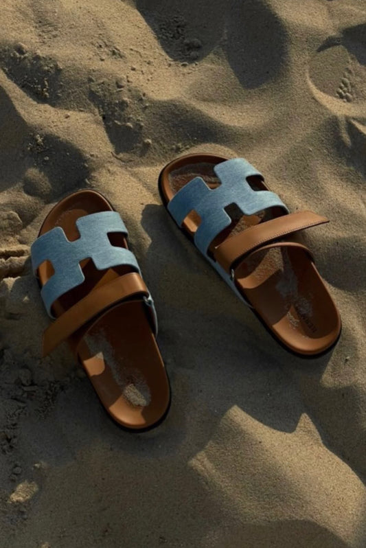 HERMEY LUXE SANDALS|| DENIM