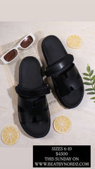 HERMEY LUXE SANDALS||BLACK