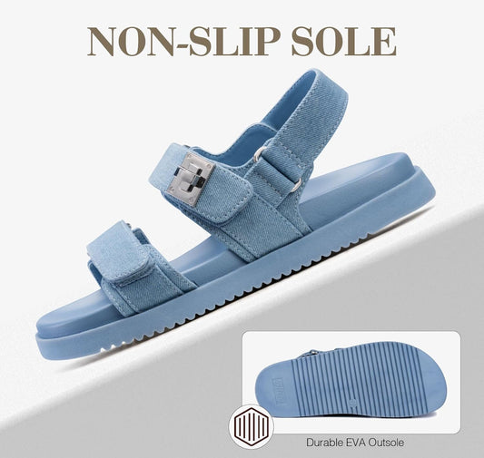 MISS DIA SANDALS||DENIM