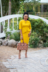 PETAL PEPLUM DRESS