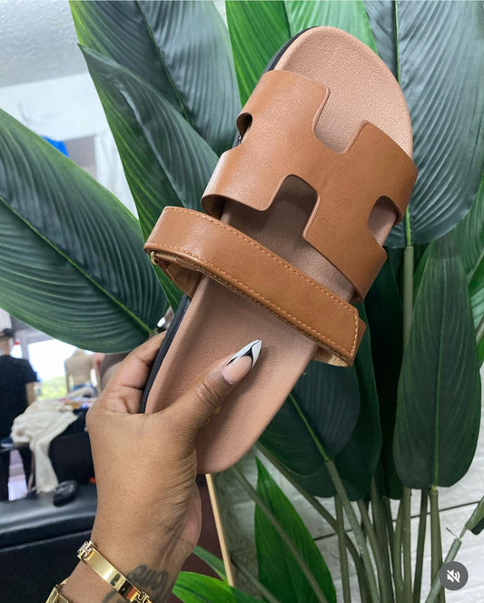 HERMEY LUXE SANDALS||BROWN