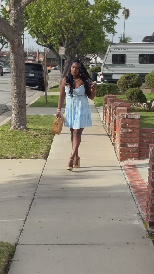 TIA TIERED RUFFLE DRESS
