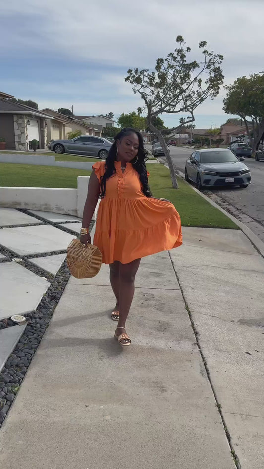 Sunshine Babe Ruffle dress